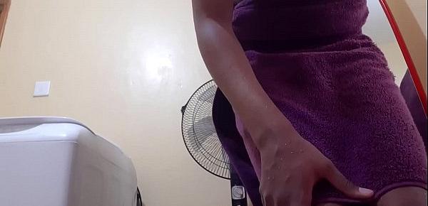  Indian Stepmom Hidden Camera Gets Naked After Showering (3)